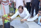 मुख्यमंत्री विष्णु देव साय ने कैलाशपति धाम में किया जलाभिषेक: भगवान मनकामेश्वर महादेव से प्रदेश की सुख-समृद्धि एवं खुशहाली की कामना