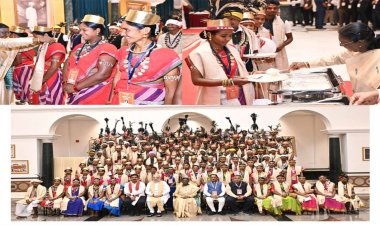 राष्ट्रपति भवन के विशेष अतिथि बने बस्तर के मांझी-चालकी, बस्तर पंडुम-2026 के विजेताओं और जनजातीय प्रतिनिधियों का हुआ विशेष सम्मान