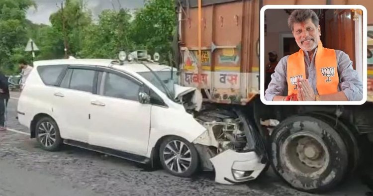 सड़क हादसे में छत्तीसगढ़ के BJP प्रदेश अध्यक्ष घायल,ट्रक से टकराई इनाेवा कार