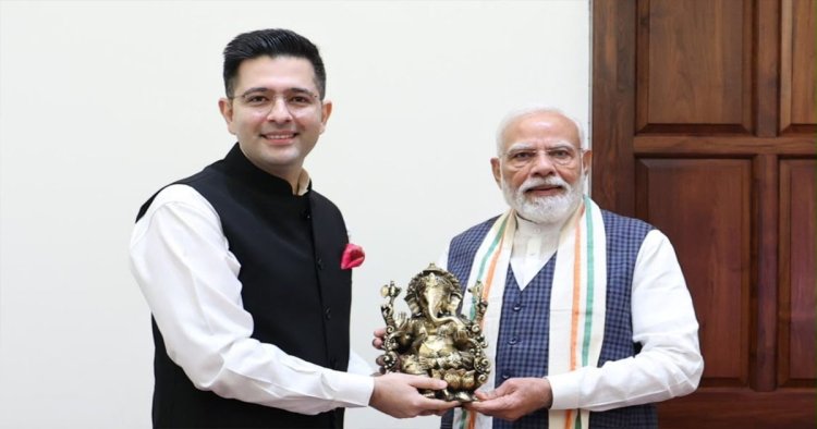 राघव चड्ढा ने पीएम मोदी को भेंट की भगवान गणेश की मूर्ति, मुलाकात को बताया यादगार
