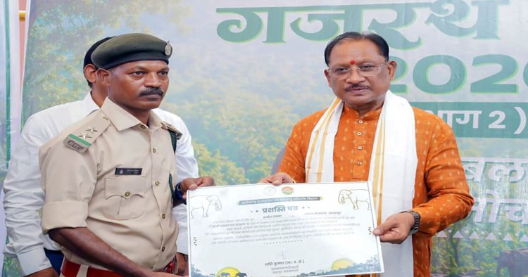 मानव-हाथी सह-अस्तित्व की दिशा में जशपुर की अभिनव पहल गजरथ यात्रा को मिली नई पहचान